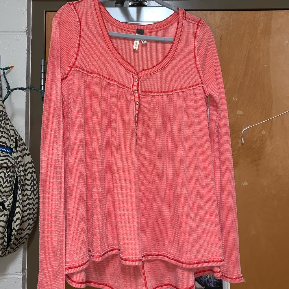 Red long sleeve shirt